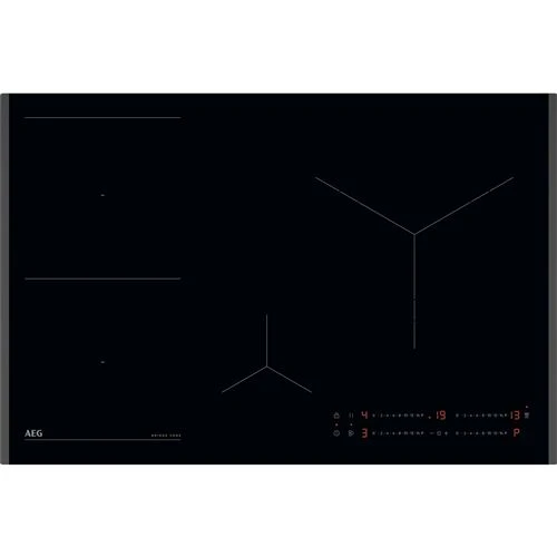 Placa de Indução AEG TO84IU0FFB | Elétrica | 78 cm | 4 Zonas | Preto com Sistema de Suspensão