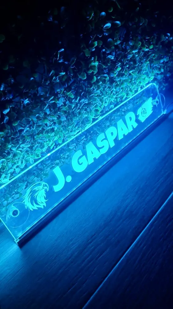 Placa Luminosa Personalizada com Driver Remoto