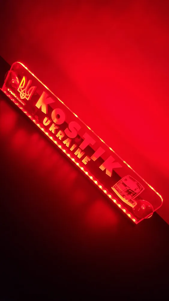 Placa Luminosa Personalizada com Driver Remoto