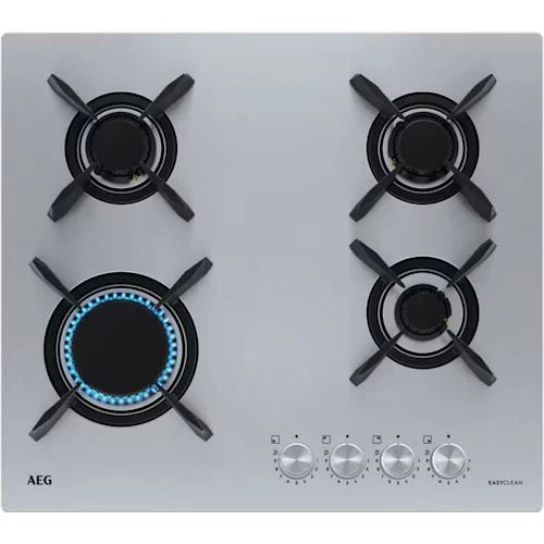 Placa Gás Orgânico AEG HGB64423UZ | 60 cm | 4 Zonas | ço Inoxidável
