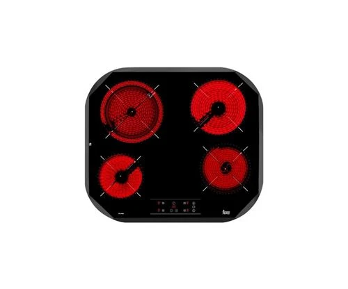 Placa de Vitrocerâmica Teka TC6400 | Elétrica | 59 cm | 4 Zonas | Preto com Grau de Proteção IP65