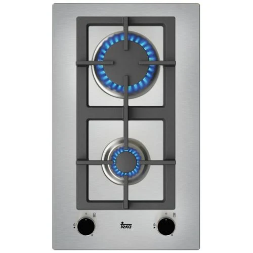 Profissional Industrial Placa Gás Teka EFX 30.1 2G AI AL CI But | Gás Butano/Propano | 30.5 cm | 2 Zonas | ço inoxidável