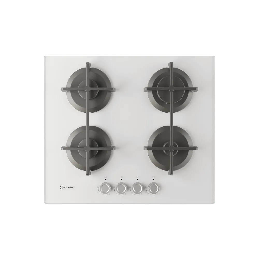 Refletor LED para Comércio Placa Gás Indesit ING61TWH1 | 4 Zonas, Vidro Branco, 7.3 kW