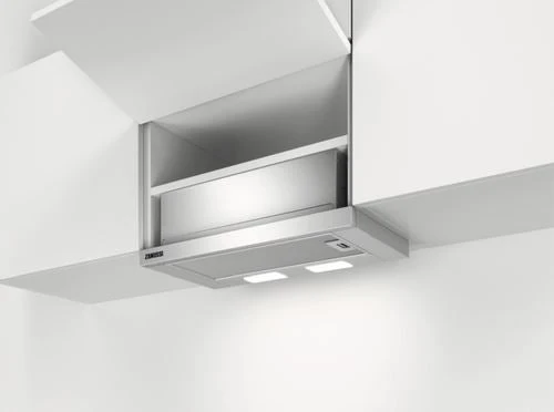 Alta Luminosidade Exaustor Telescópico Zanussi ZFP316S | 59,8x28,4 cm | 410 m³/h | 69 dB | C | ço inoxidável