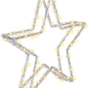 Outdoor LED Decoration Star 31 cm Branco SIMO com Grau de Proteção IP67