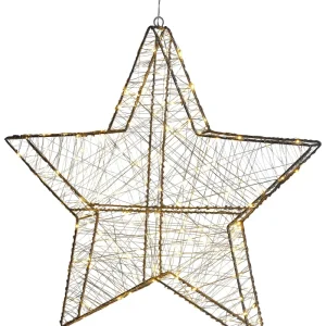 Outdoor LED Hanging Decor Star 58 cm Prateado KURULA