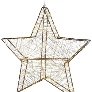 Outdoor LED Hanging Decor Star 58 cm Prateado KURULA