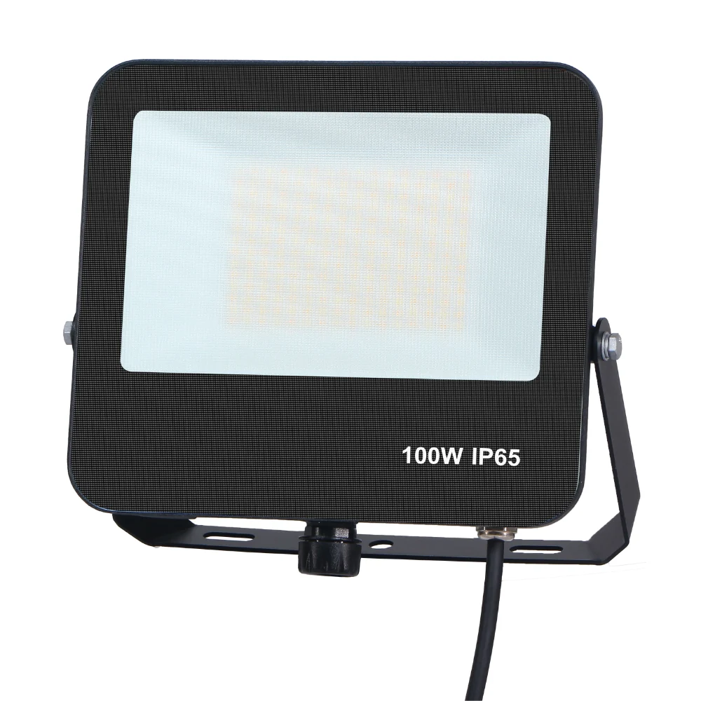 Projetor Exterior EK05 100W 9000LM CCT 90º IP65 com Sensor de Movimento