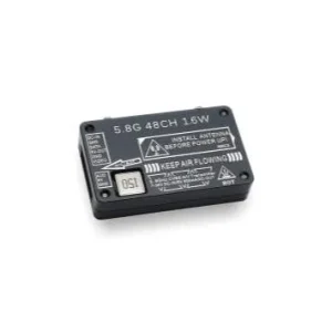 Tarot 5.8G 1.6W 48CH VTX - Transmissor de vídeo de imagem ajustável de 25mW/400mW/800mW/1600mW Cabo 5 Metros