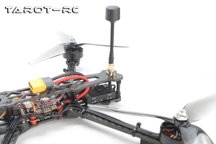 Tarot 5.8G 1.6W 48CH VTX - Transmissor de vídeo de imagem ajustável de 25mW/400mW/800mW/1600mW Cabo 5 Metros