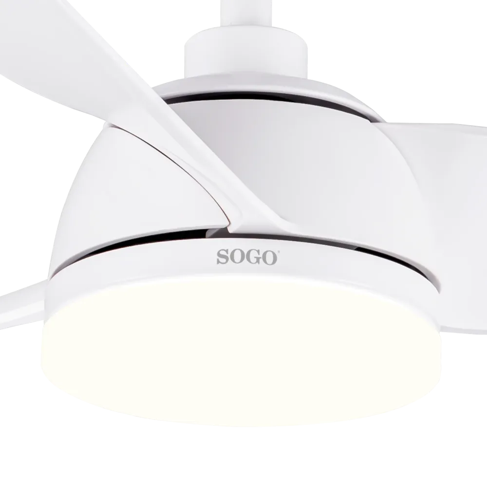 Ventilador de Teto Moderno Ventoinha de Teto Sogo VENSS21835 | 132cm, 6 velocidades, LED