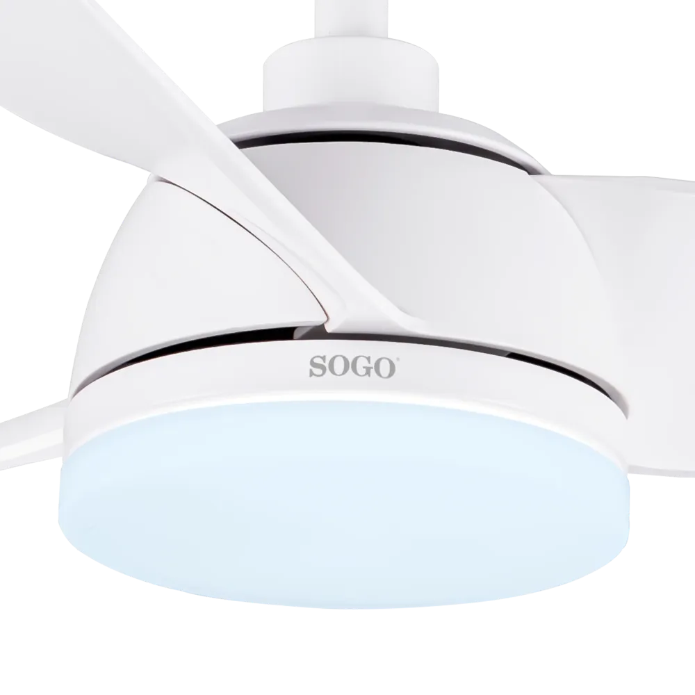 Ventilador de Teto Moderno Ventoinha de Teto Sogo VENSS21835 | 132cm, 6 velocidades, LED